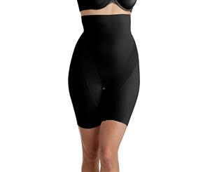 Naomi and Nicole 7429 Shapewear Black High Waist Long Leg Brief