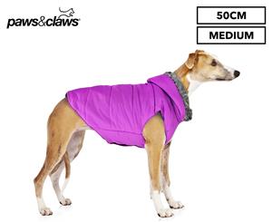 Paws & Claws 50cm Colorado Hoodie Pet Jacket - Purple