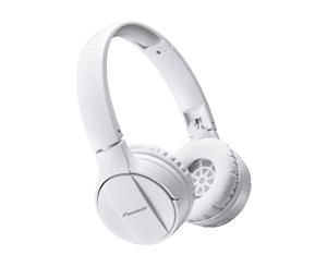 Pioneer SE-MJ553BT Bluetooth On-ear Headphones iPhone Folding Wireless White