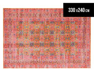 Rug Culture 330x240cm Power Loomed Distressed Modern Rug - Rust