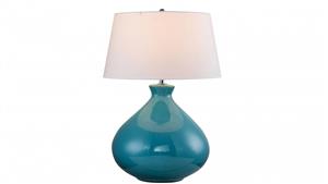 Seashore Blue Ceramic Lamp