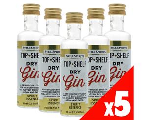 Still Spirits Top Shelf DRY ENGLISH GIN Essence x5 50ml Spirit Making Home Brew