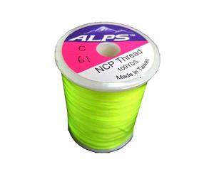 Alps 100yds of Lumin Green Rod Wrapping Thread - Size C (0.2mm) Rod Binding Cotton