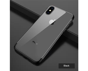 Black For Apple iPhone XR Premium Slim Plating Shinning TPU Gel case cover