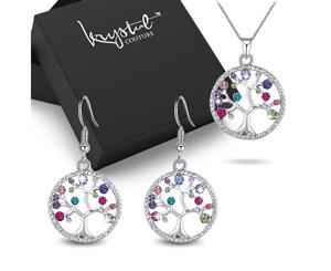 Boxed Tree Of Aurelia Necklace and Earrings Set