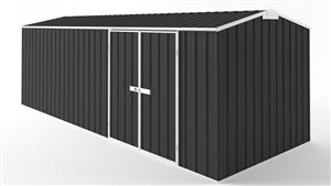 EasyShed D6023 Truss Roof Garden Shed - Iron Grey