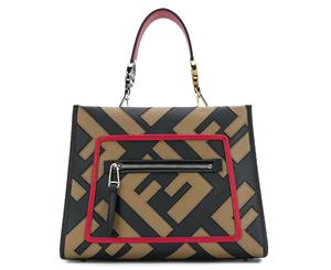 Fendi Small Runaway Handbag Tote - Black/Red