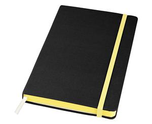 Journalbooks Frapp Fabric Notebook (Solid Black/Yellow) - PF788