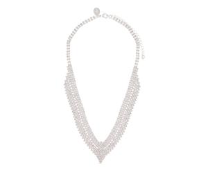 Lovisa Silver Tiered Diamante Princess Necklace