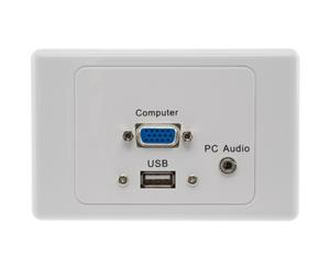 PRO1314 Pro2 USB VGA PC Audio Wall Plate