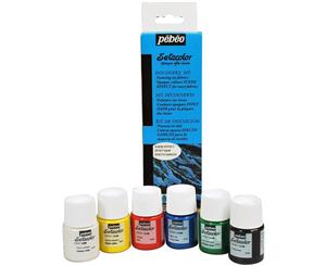 Pebeo - Discovery Fabric Paint Set 20ml 6 pack - Setacolour Opaque - Suede Effect