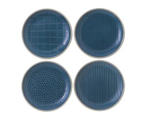 Royal Doulton Gordon Ramsay Maze Grill Plate 16cm Mixed Blue Set of 4