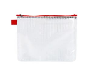 Tiger Stationery A5 Tuff Bag (Transparent/Red) - SG14764