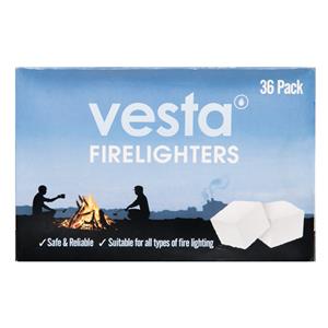 Vesta Fire Lighters - 36 Pack