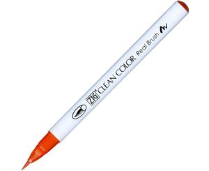 ZIG Kuretake Clean Colour Real Brush Pen 023 Scarlet Red