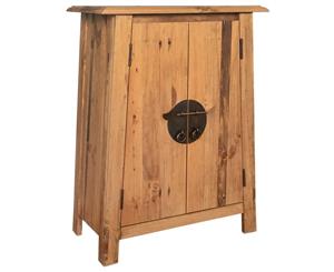 Bathroom Side Cabinet Solid Recycled Pinewood 59x32x80cm Organiser