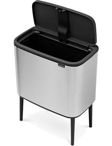 Bo Touch Bin 36L Fingerproof Matt Steel