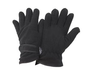 Floso Ladies/Womens Thinsulate Fleece Thermal Gloves (3M 40G) (Black) - GL136