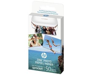 Genuine HP Sprocket Zink Sticky backed Photo Paper 1RF42A (50 sheet 2&quotx 3")