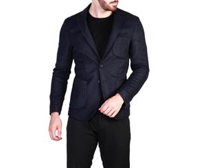 Made in Italia Original Men Fall/Winter Formal Jacket - Blue Color 29759