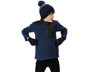 Regatta Boys Meyer High Pile Borg Walking Fleece Jacket - Prussian/Nvy