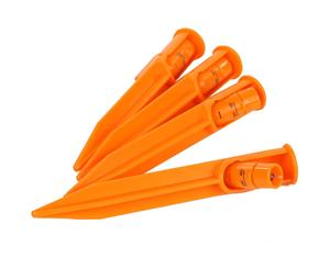 Regatta Mens & Womens 6-Inch Adjustable Night LED Light-Up Tent Pegs - Orange