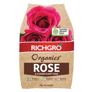 Richgro 5kg Organics Rose And Flower Plant Food