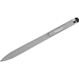 Targus 2-in-1 Stylus and Ballpoint Pen with Embedded Clip (Grey)