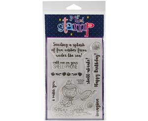 Your Next Stamp Clear Stamps 4&quotX6"-Little Darling Mermaid