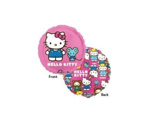 45cm Hello Kitty Characters - 2 Sided Design Foil Balloon (Self sealing balloon Requires helium inflation) - Each