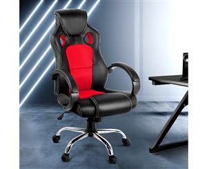 Artiss Gaming Chairs Office Chair Study Computer Desk Seating Racing Racer Red