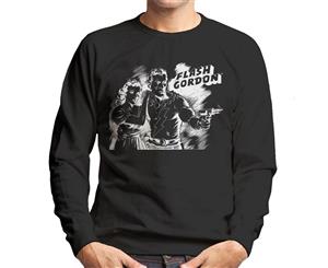 Flash Gordon Dale Sketch Art Men's Sweatshirt - Black