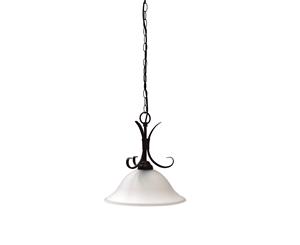 Gaston Single Pendant Light in Bronze