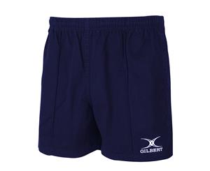 Gilbert Rugby Boys Kids Kiwi Pro Cotton Rugby Shorts - Navy