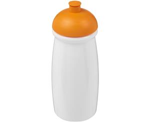 H2o Pulse 600Ml Dome Lid Sport Bottle (White/Orange) - PF2859