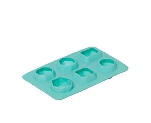 Kitchen Pro 6 Diamond Shape Silicone Ice Tray Green