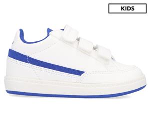 Le Coq Sportif Boys' Infant Courtclay Shoes - Optical White/Cobalt