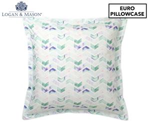 Logan & Mason Calippo European Pillowcase - Teal