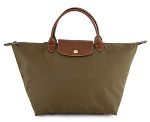 Longchamp Medium Le Pliage Top-Handle Tote Bag - Khaki