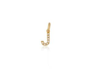 Mocha Letter Charm Gold - J