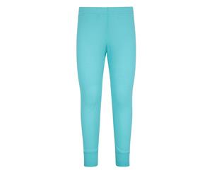 Mountain Warehouse Talus Kids Base Layer Thermal Pants Lightweight - Teal