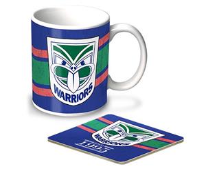 New Zealand Warriors NRL Heritage Design Coffee Mug and Coaster Gift Set