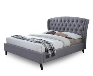 Oxford Wingback Grey Queen Bed