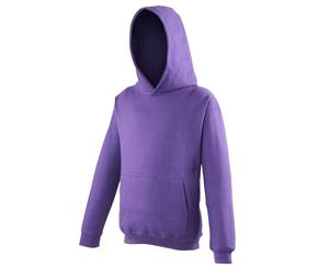 Awdis Kids Unisex Hooded Sweatshirt / Hoodie / Schoolwear (Purple) - RW169