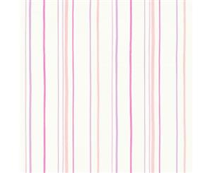 Carousel Mini Stripe Wallpaper Purple / Pink Fine Decor DL21130