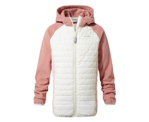 Craghoppers Childrens Neopolitan Hybrid Jacket (Sea Salt/Seashell Pink) - CG1112