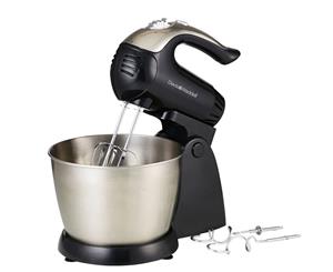 Davis & Waddell 200W Electric Bench top Stand Mixer Whipper Beater w Hooks Black