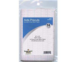 Design Works Gold Quality Aida 14 Count 20X30 inch - Sparkle