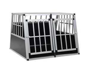 Dog Cage with Double Door Aluminium Pet Crate for Indoor and Truck