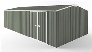 EasyShed D7538 Tall Truss Roof Garden Shed - Mist Green